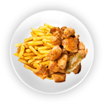 Chips, Curry, Onion & Chicken 